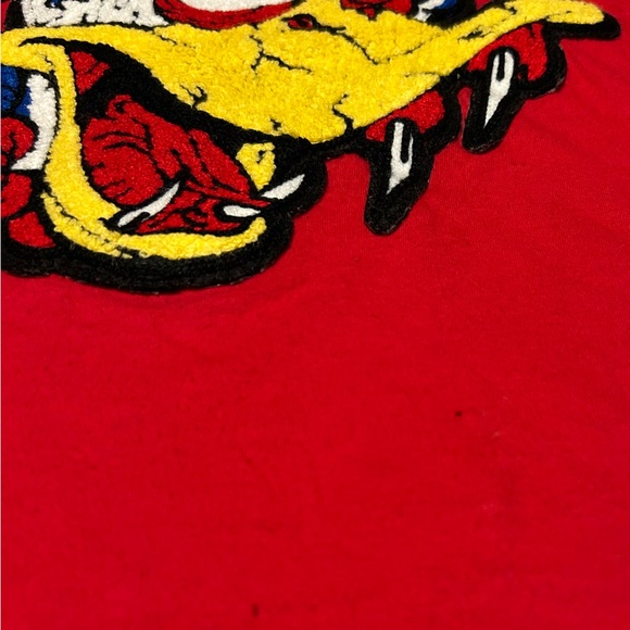 RAW Own The Now Red Graphic T-Shirt with Cartoon Design - Picture 8 of 9